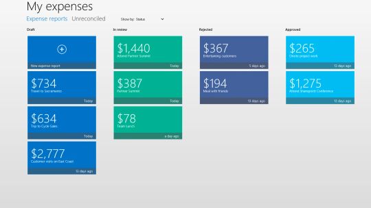 Dynamics AX 2012 Expenses screenshot 2