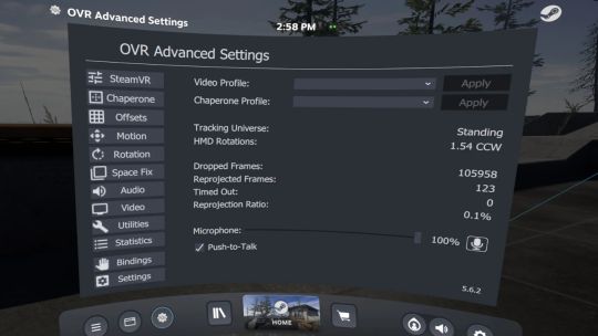 OVR Advanced Settings screenshot 1