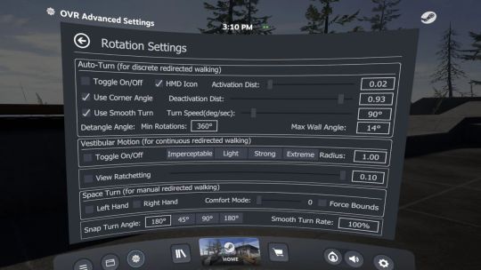 OVR Advanced Settings screenshot 3